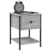 vidaXL Κομοδίνο Γκρι Sonoma 34 x 35,5 x 45 εκ. από Επεξεργασμένο Ξύλο