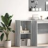 vidaXL Βιβλιοθήκη Γκρι Sonoma 40x30x77 εκ. από Επεξεργασμένο Ξύλο