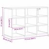 vidaXL Παπουτσοθήκη Παλαιό ξύλο 77.5 x 30 x 51 εκ. Επεξεργασμένο ξύλο