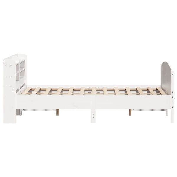 vidaXL Σκελετός Κρεβ. Χωρίς Στρώμα Λευκό 120x200 εκ Μασίφ Πεύκο