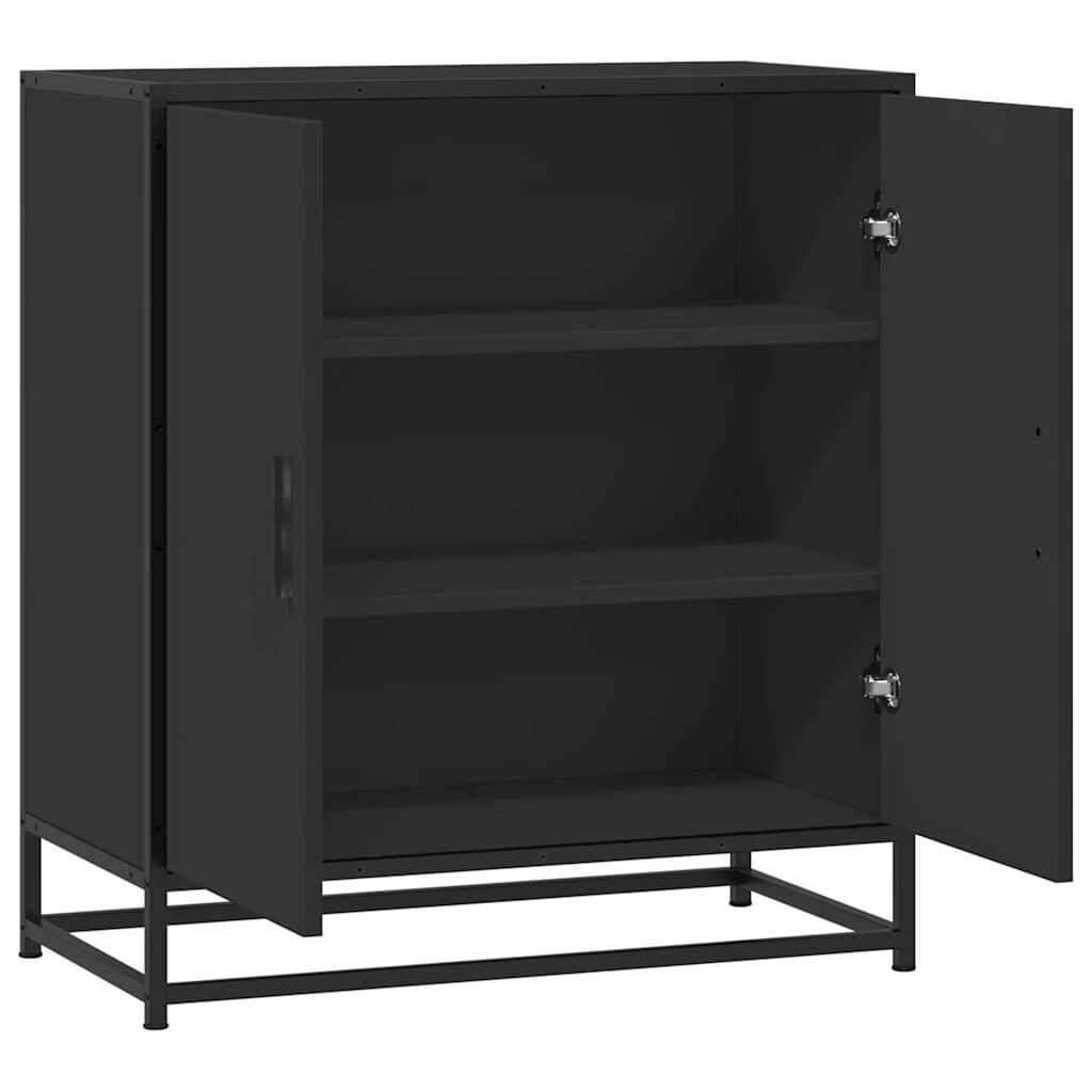 vidaXL Ραφιέρα Καφέ Δρυς 68x35x76 εκ. Επεξ. Ξύλο + Μέταλλο