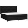 vidaXL &Kappa;&rho;&epsilon;&beta;ά&tau;&iota; Boxspring &mu;&epsilon; &Sigma;&tau;&rho;ώ&mu;&alpha; & LED &Mu;&alpha;ύ&rho;&omicron; 160x200 &epsilon;&kappa;. &Upsilon;&phi;&alpha;&sigma;&mu;ά&tau;&iota;&nu;&omicron;