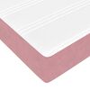vidaXL Οθωμανικό κρεβάτι με στρώμα ροζ 90x200cm Velvet
