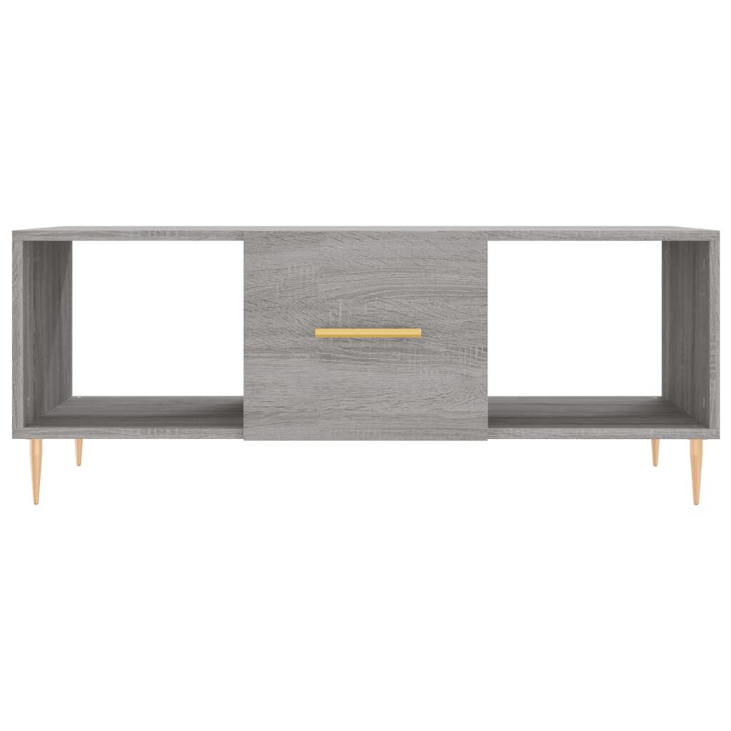 vidaXL Τραπεζάκι Σαλονιού Γκρι Sonoma 102x50x40 εκ. Επεξεργασμένο Ξύλο