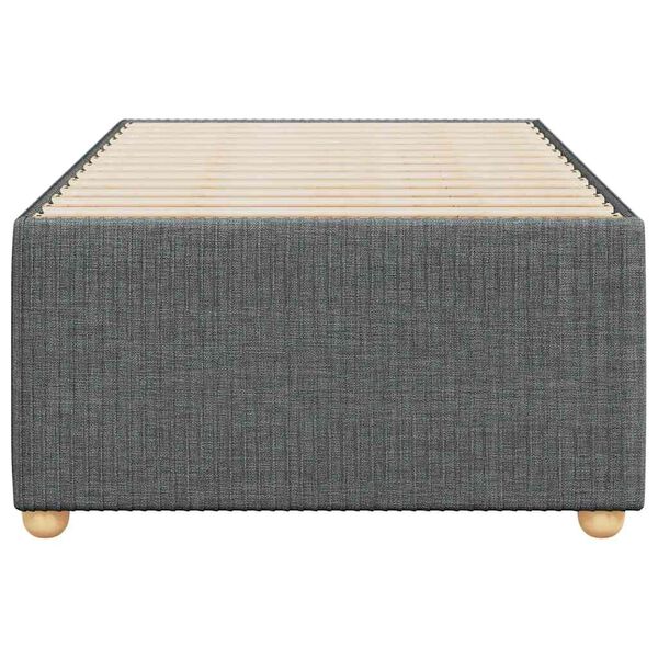 vidaXL Σκελετός Κρεβατιού Χωρίς Στρώμα Σκ. Γκρι 90x190 εκ. Υφασμάτινο