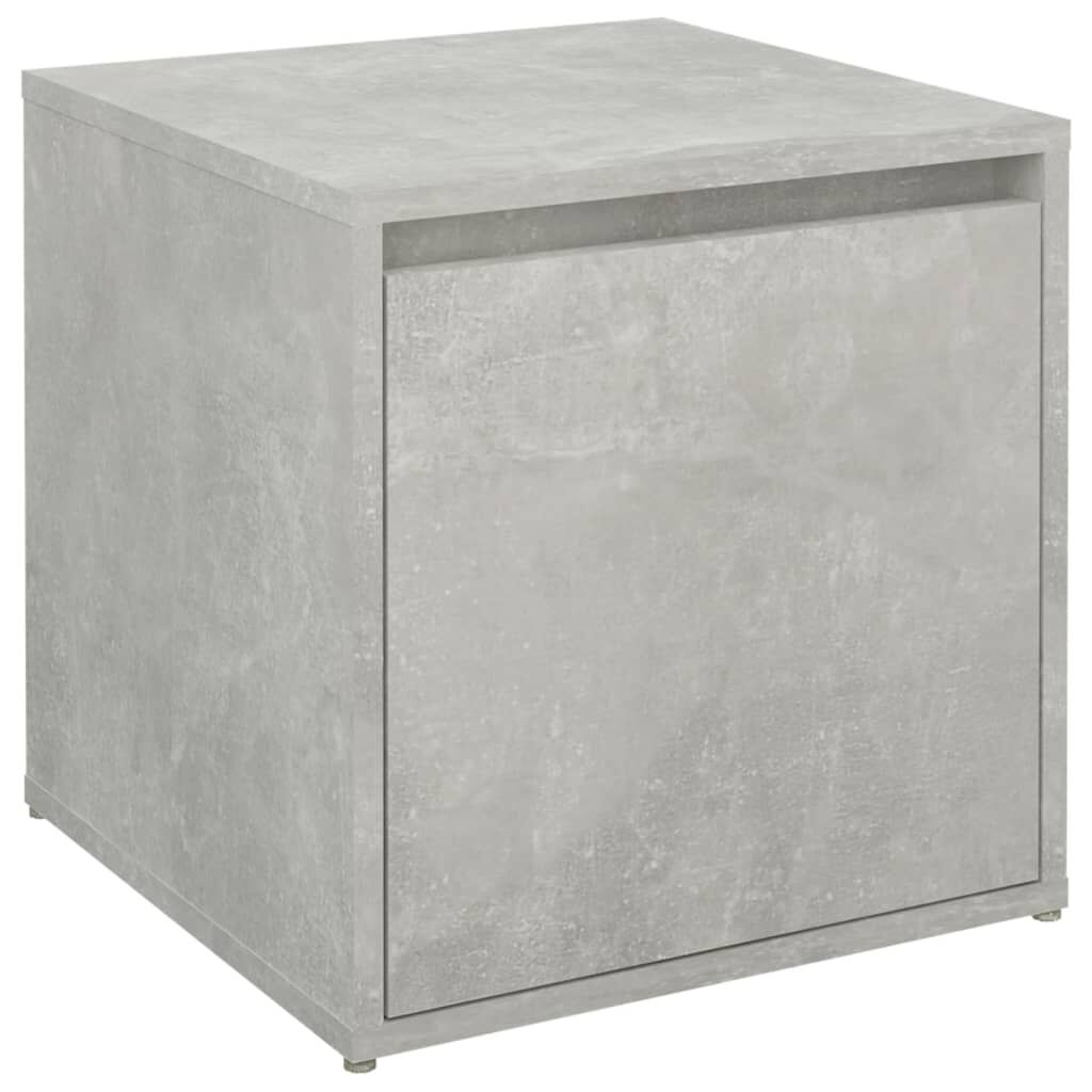 vidaXL Κουτί με Συρτάρι Γκρι Σκυρ. 40,5x40x40 εκ. Επεξεργασμένο Ξύλο