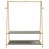vidaXL Κρεμάστρα Ρούχων με Ράφια 132x45,5x150,5 εκ. Μπαμπού
