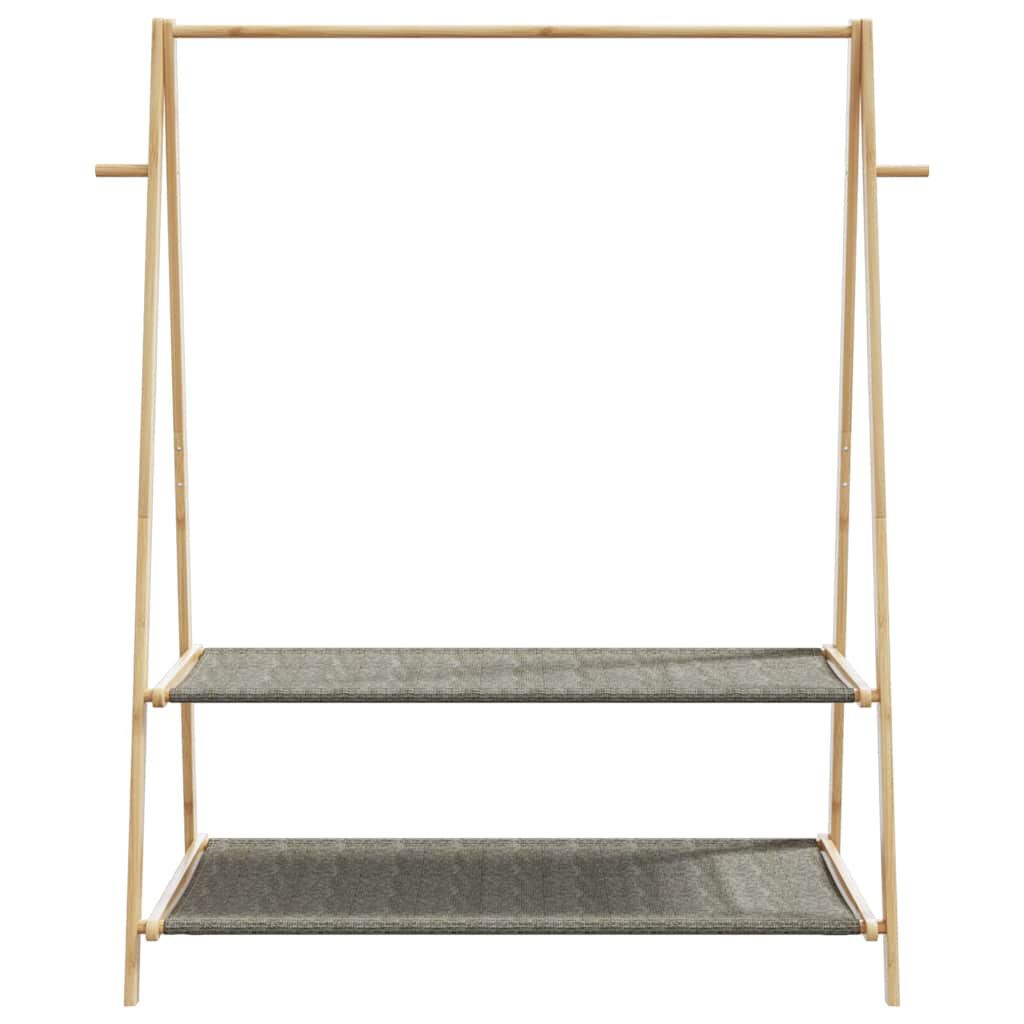 vidaXL Κρεμάστρα Ρούχων με Ράφια 132x45,5x150,5 εκ. Μπαμπού