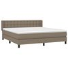 vidaXL &Kappa;&rho;&epsilon;&beta;ά&tau;&iota; Boxspring &mu;&epsilon; &Sigma;&tau;&rho;ώ&mu;&alpha; Taupe 180x200 &epsilon;&kappa;. &Upsilon;&phi;&alpha;&sigma;&mu;ά&tau;&iota;&nu;&omicron;