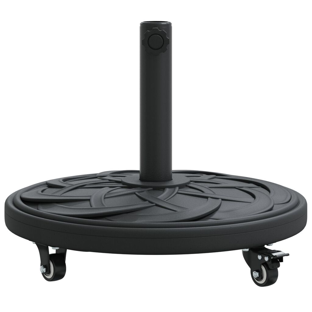vidaXL Βάση Παρόχων με Ρόδες για Πόλους Ø38-48 mm 13 kg Στρογγυλή