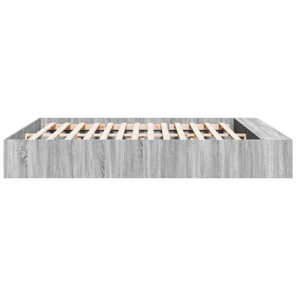 vidaXL Πλαίσιο Κρεβατιού Γκρι Sonoma 180x200 εκ. Επεξεργασμένο Ξύλο