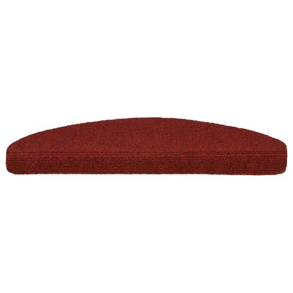 vidaXL Πατάκια Σκαλιών Αυτοκόλλητα 5 τεμ. Κόκκινο Μπορντό Ημίστρογγυλά Μεγάλα 65x21x4 εκ.