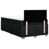 vidaXL Κρεβάτι Boxspring με Στρώμα Μαύρο 120x200 εκ. Υφασμάτινο