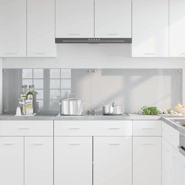 vidaXL Πίσω Πάνελ Κουζίνας 2 pcs Ανοιχτό γκρι 100 x 50 cm