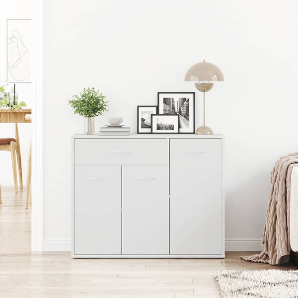 vidaXL Μπουφές Λευκός 88 x 30 x 70 εκ. από Επεξ. Ξύλο