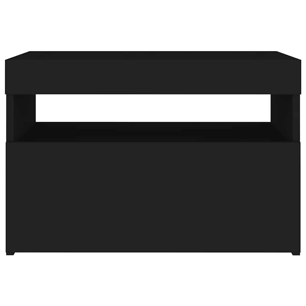 vidaXL Έπιπλο Τηλεόρασης με LED Μαύρο 60 x 35 x 40 εκ.