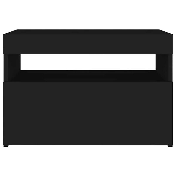 vidaXL Έπιπλο Τηλεόρασης με LED Μαύρο 60 x 35 x 40 εκ.