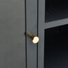 vidaXL Έπιπλο Τηλεόρασης Ανθρακί 105 x 35 x 52 εκ από Ατσάλι και Γυαλί