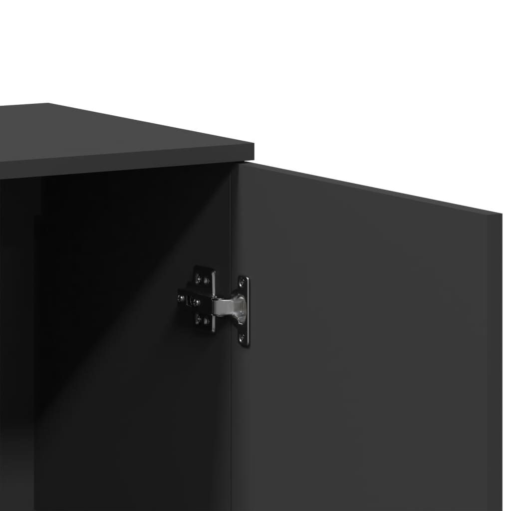 vidaXL Ραφιέρα Μαύρη 79 x 38 x 80 εκ. από Επεξεργασμένο Ξύλο