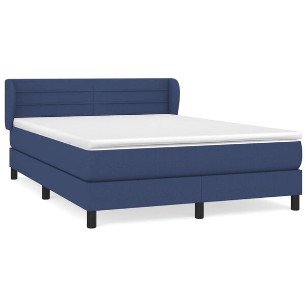 vidaXL &Kappa;&rho;&epsilon;&beta;ά&tau;&iota; Boxspring &mu;&epsilon; &Sigma;&tau;&rho;ώ&mu;&alpha; &Mu;&pi;&lambda;&epsilon; 140x190 &epsilon;&kappa;. &Upsilon;&phi;&alpha;&sigma;&mu;ά&tau;&iota;&nu;&omicron;