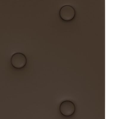 vidaXL Πάνελ Τοίχου 12 τεμ. Καφέ 90 x 30 εκ. 3,24 μ² Συνθετικό Δέρμα