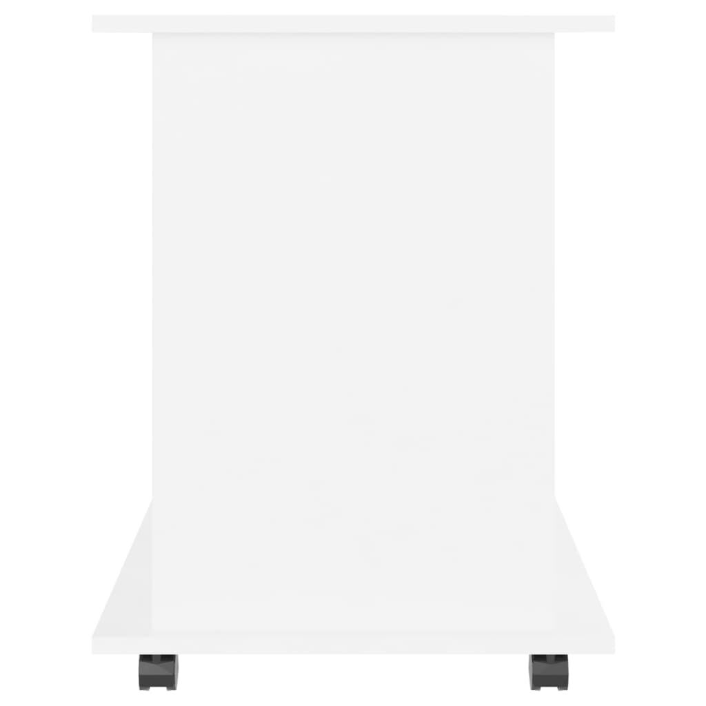 vidaXL Ντουλάπι Τροχήλατο Λευκό 60 x 45 x 60 εκ. από Επεξ. Ξύλο