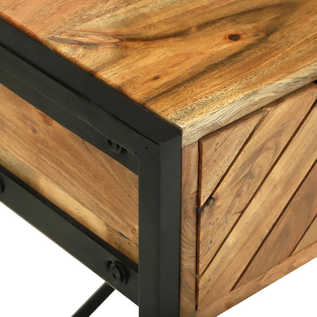 vidaXL Καθρέφτης Επιτραπέζιο 100x40x120 cm Σταθερό Ξύλο Ακακίας