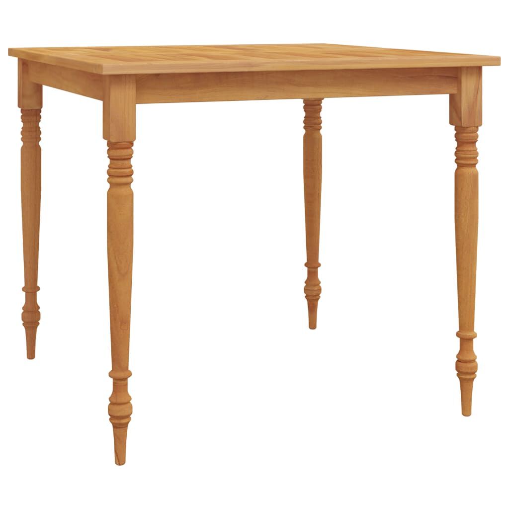 vidaXL Τραπέζι Batavia 85 x 85 x 75 εκ. από Μασίφ Ξύλο Teak
