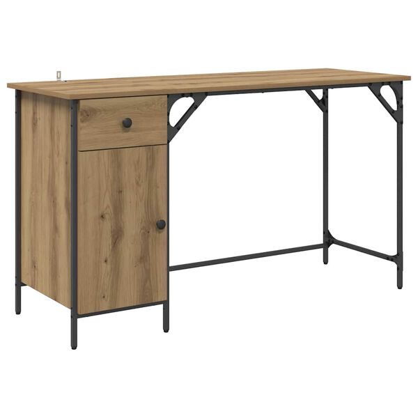 vidaXL &Gamma;&rho;&alpha;&phi;&epsilon;ί&omicron; &Upsilon;&pi;&omicron;&lambda;&omicron;&gamma;&iota;&sigma;&tau;ή &mu;&epsilon; &sigma;&upsilon;&rho;&tau;ά&rho;&iota; Artisan Oak 131 x 48 x 75 &epsilon;&kappa;.