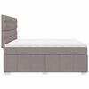 vidaXL &Kappa;&rho;&epsilon;&beta;ά&tau;&iota; Boxspring &mu;&epsilon; &Sigma;&tau;&rho;ώ&mu;&alpha; Taupe 200x200 &epsilon;&kappa;. &Upsilon;&phi;&alpha;&sigma;&mu;ά&tau;&iota;&nu;&omicron;