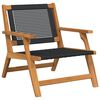 vidaXL Κήπου Καρέκλες με Τραπέζι 3 pcs Μαύρο 45 x 45 x 40 cm