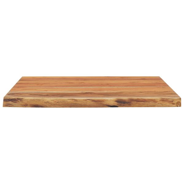vidaXL Ράφι Επιτοίχιο Ορθ. Live Edge 40x40x2,5 εκ. Μασίφ Ξύλο Ακακίας