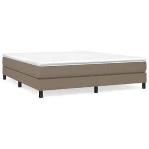 vidaXL &Kappa;&rho;&epsilon;&beta;ά&tau;&iota; Boxspring &mu;&epsilon; &Sigma;&tau;&rho;ώ&mu;&alpha; Taupe 180x200 &epsilon;&kappa;. &Upsilon;&phi;&alpha;&sigma;&mu;ά&tau;&iota;&nu;&omicron;