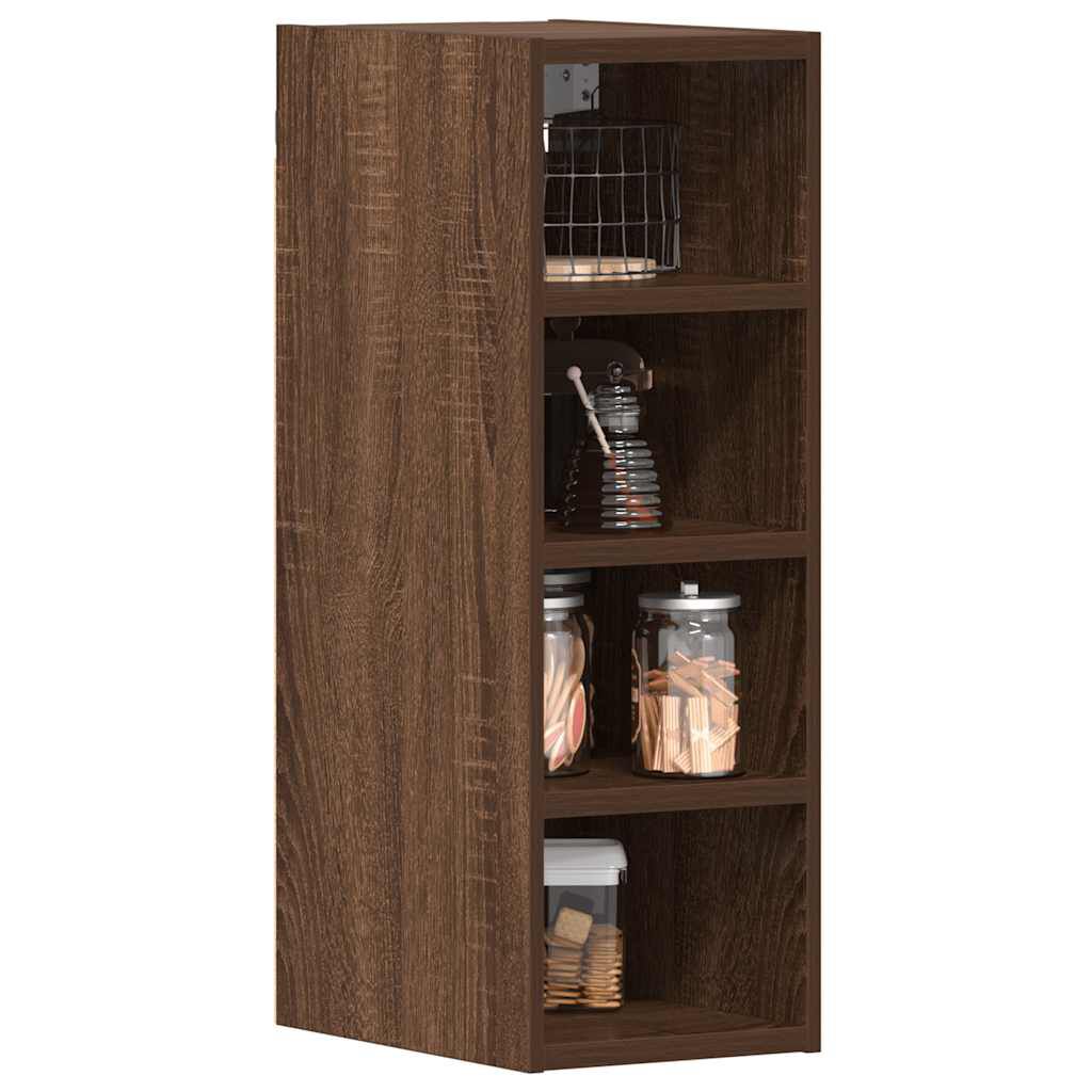 vidaXL κρεμαστό ντουλάπι Riga καφέ δρυς 20x29,5x60 cm Ξύλο μηχανής