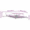 vidaXL Σκελετός Κρεβατιού Καφέ 140 x 190 cm ξύλο