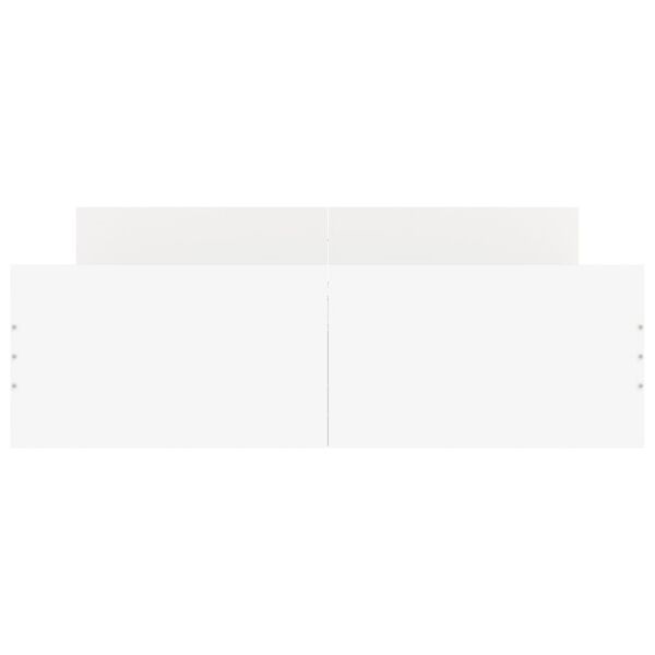 vidaXL Πλαίσιο Κρεβατιού με Κεφαλάρι & Ποδαρικό Λευκό 140x190 εκ