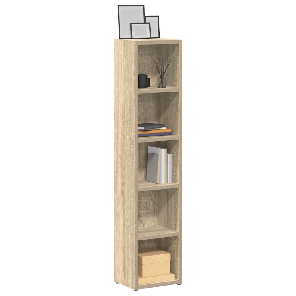 vidaXL Έπιπλα για CD 2 τεμ. Sonoma Δρυς 21x16x93,5 εκ. από Μοριοσανίδα