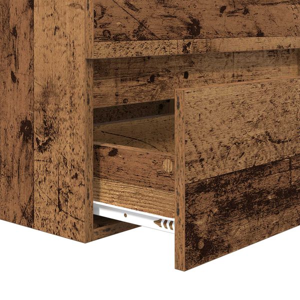 vidaXL Σετ Επίπλων Μπάνιου 3 pcs Παλιό ξύλο 60 x 38.5 x 45 cm
