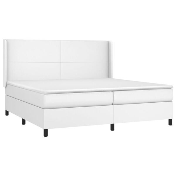 vidaXL &Kappa;&rho;&epsilon;&beta;ά&tau;&iota; Boxspring &mu;&epsilon; &Sigma;&tau;&rho;ώ&mu;&alpha; &Lambda;&epsilon;&upsilon;&kappa;ό 200x200 &epsilon;&kappa;. &Sigma;&upsilon;&nu;&theta;&epsilon;&tau;&iota;&kappa;ό &Delta;έ&rho;&mu;&alpha;
