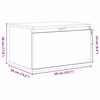 vidaXL Τοίχου κομοδίνο με συρτάρι 2 pcs artisan δρυς 50 x 36 x 30 εκ