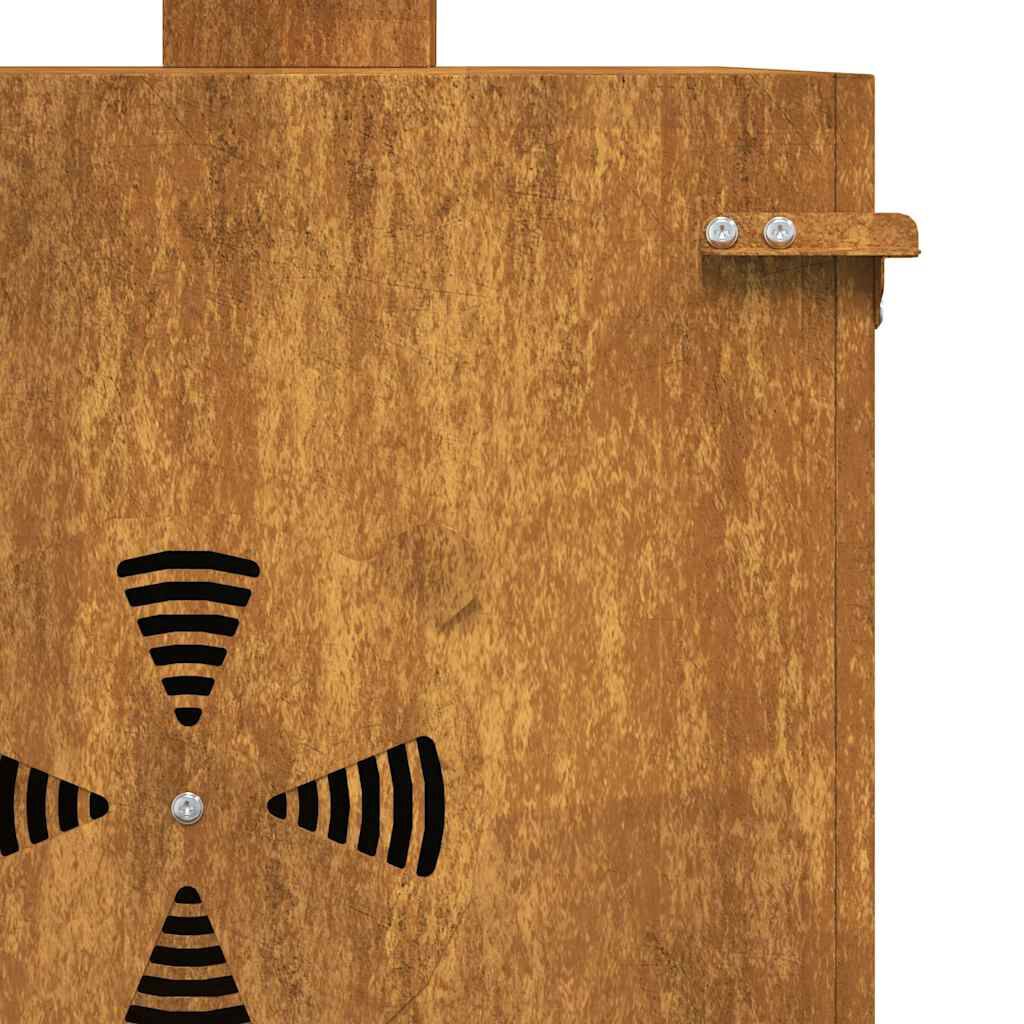 vidaXL Σόμπα Κάμπινγκ 35x50x60 cm Χάλυβας Ο Κορτέν