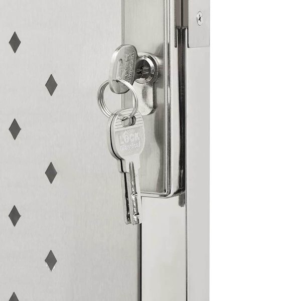 vidaXL Πόρτα Περίφραξης Κήπου 100 x 150 εκ. από Ανοξείδωτο Ατσάλι