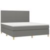 vidaXL &Kappa;&rho;&epsilon;&beta;ά&tau;&iota; Boxspring &mu;&epsilon; &Sigma;&tau;&rho;ώ&mu;&alpha; & LED &Sigma;&kappa;.&Gamma;&kappa;&rho;&iota; 160x200 &epsilon;&kappa; &Upsilon;&phi;&alpha;&sigma;&mu;ά&tau;&iota;&nu;&omicron;