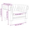 vidaXL Πολυθρόνα Chesterfield Taupe Υφασμάτινη