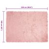 vidaXL Ψεύτικο Δέρμα Προβάτου Χαλί Ροζ 160 x 230 cm Πολυεστέρας