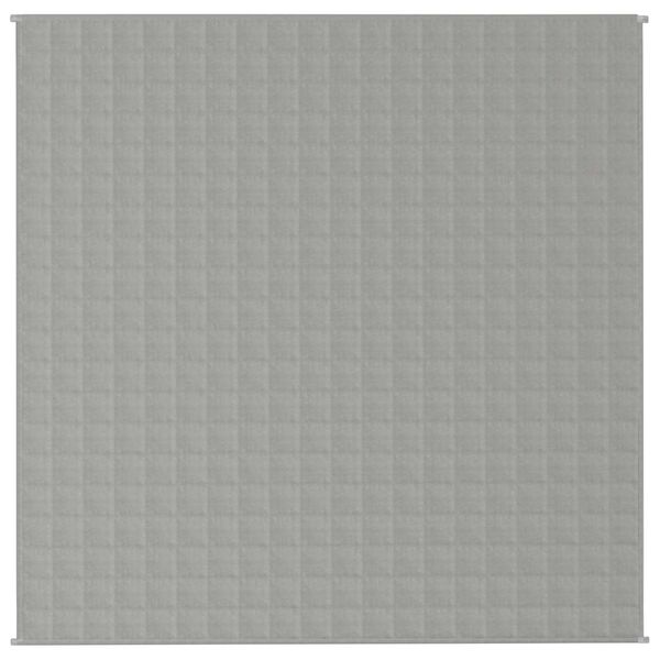 vidaXL Κουβέρτα Βαρύτητας Γκρι 200 x 200 εκ. 9 κ. Υφασμάτινη