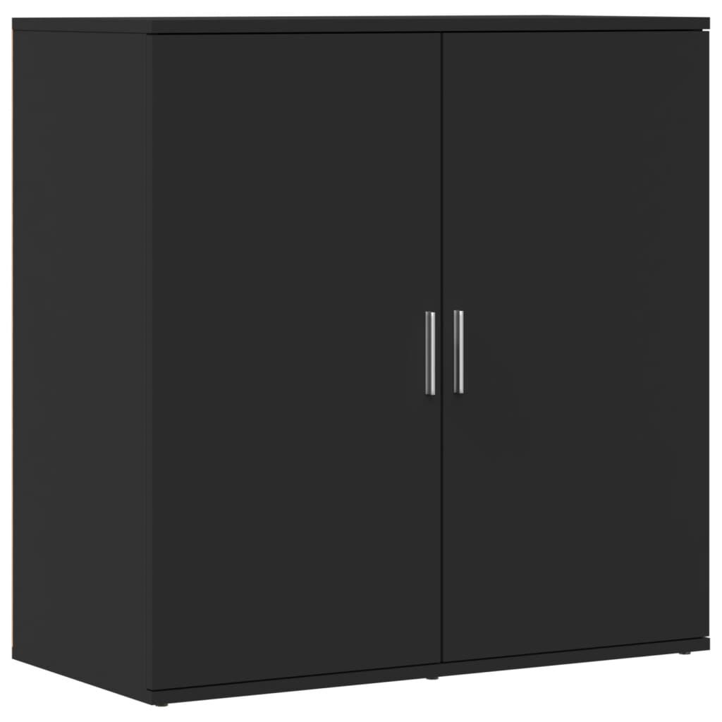 vidaXL Ραφιέρα Μαύρη 79 x 38 x 80 εκ. από Επεξεργασμένο Ξύλο