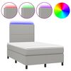 vidaXL &Kappa;&rho;&epsilon;&beta;ά&tau;&iota; Boxspring &mu;&epsilon; &Sigma;&tau;&rho;ώ&mu;&alpha; & LED &Alpha;&nu;.&Gamma;&kappa;&rho;&iota; 120x190&epsilon;&kappa;. &Upsilon;&phi;&alpha;&sigma;&mu;ά&tau;&iota;&nu;&omicron;