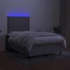vidaXL &Kappa;&rho;&epsilon;&beta;ά&tau;&iota; Boxspring &mu;&epsilon; &Sigma;&tau;&rho;ώ&mu;&alpha; & LED &Alpha;&nu;.&Gamma;&kappa;&rho;&iota; 120x190&epsilon;&kappa;. &Upsilon;&phi;&alpha;&sigma;&mu;ά&tau;&iota;&nu;&omicron;