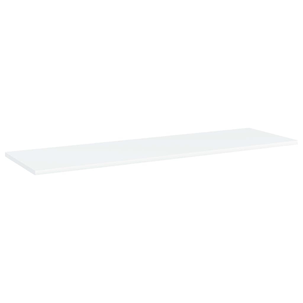 vidaXL Ράφια Βιβλιοθήκης 8 τεμ. Λευκά 100x30x1,5 εκ. από Μοριοσανίδα